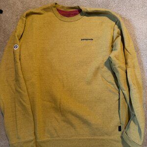 PATAGONIA 3XL CREWNECK SWEATSHIRT GOLD/YELLOW